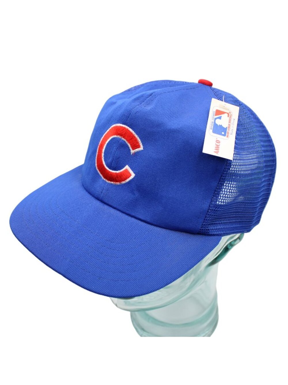 Chicago Cubs ANNCO OTTO MLB Vtg Snapback Baseball Mesh Trucker Hat Cap With Tag